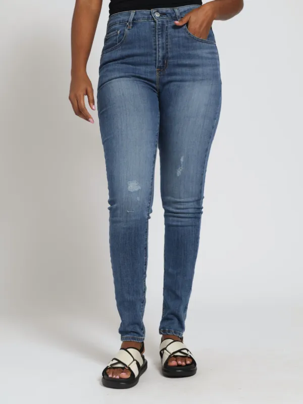 721 High Rise Skinny Easy Does It Now Denim Jeans - Light Wash sold by Edgars