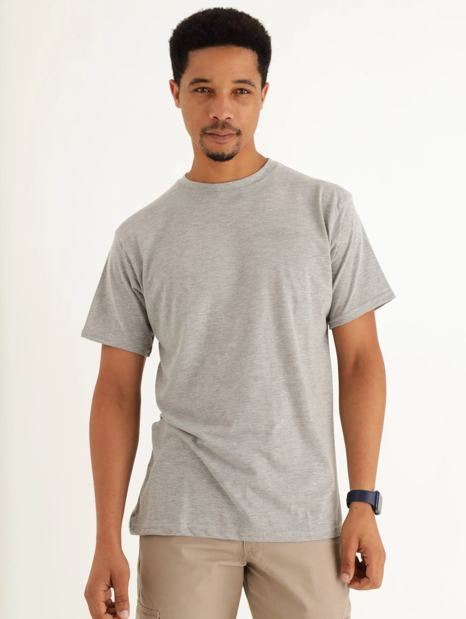 Men's Basic Tee - Grey sold by Edgars
