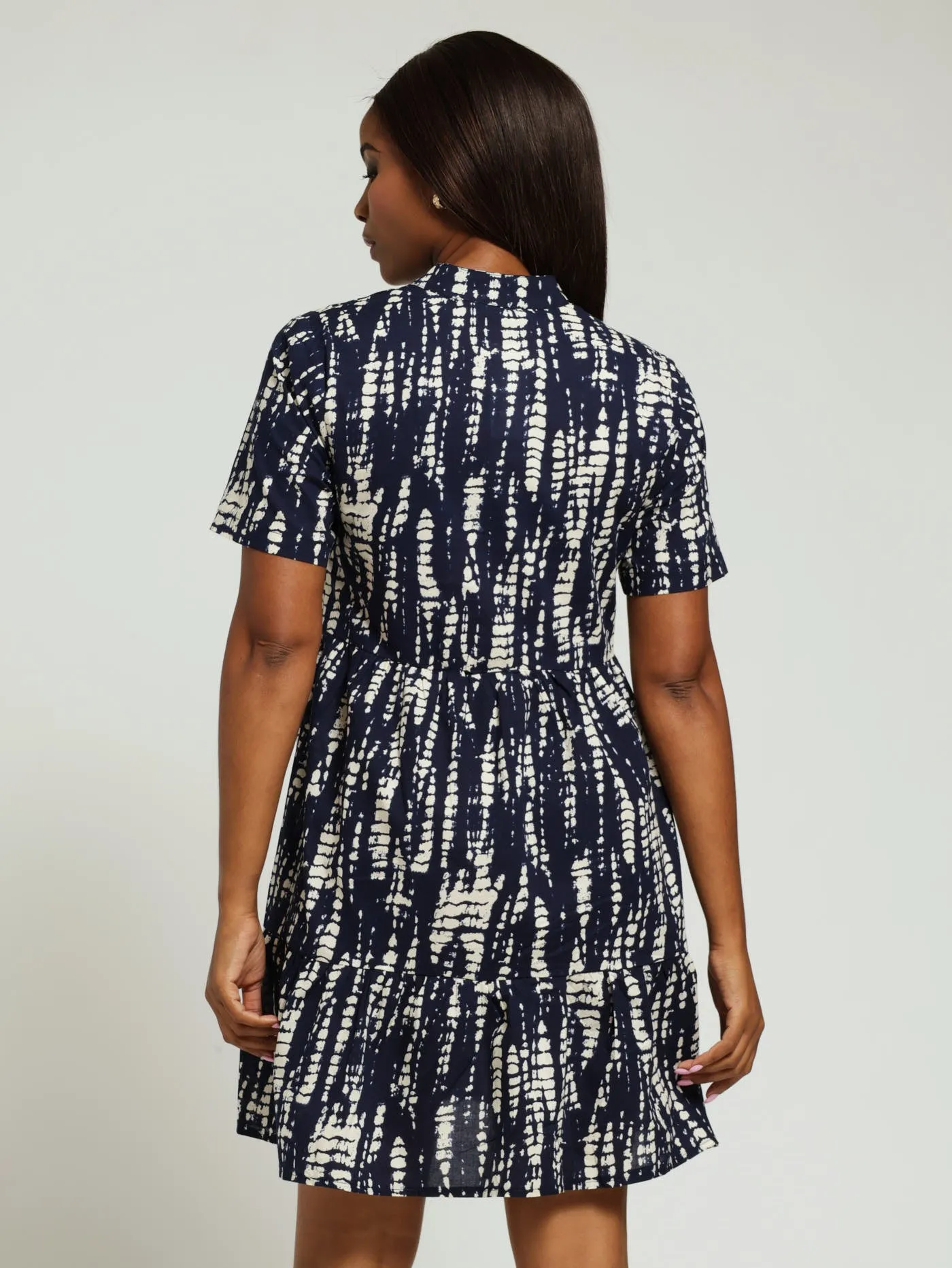 Tiered Dress - Navy/White sold by Edgars product image thumbnail 3