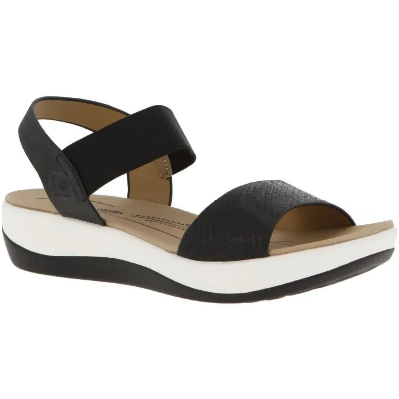 Ladies Elastic Strap Comfort Sandal - Black sold by Edgars