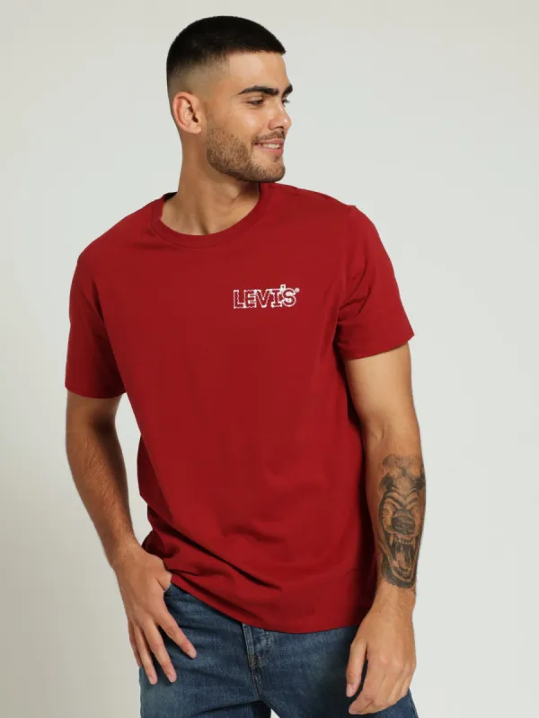 Standard Fit Tee - Burgundy sold by Edgars