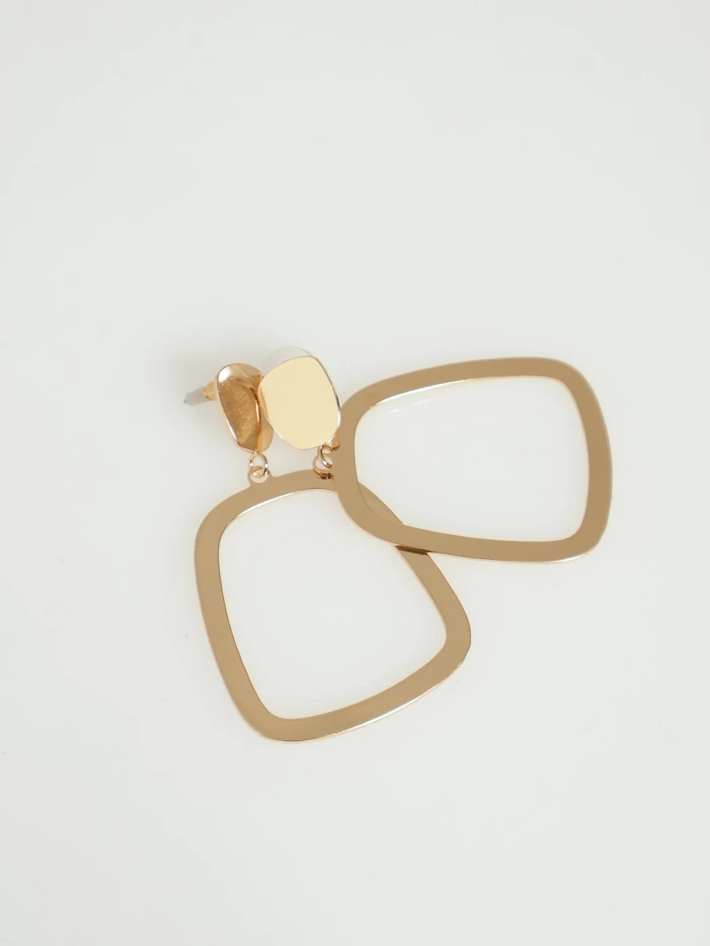 Cutout Drop Earrings - Gold sold by Edgars