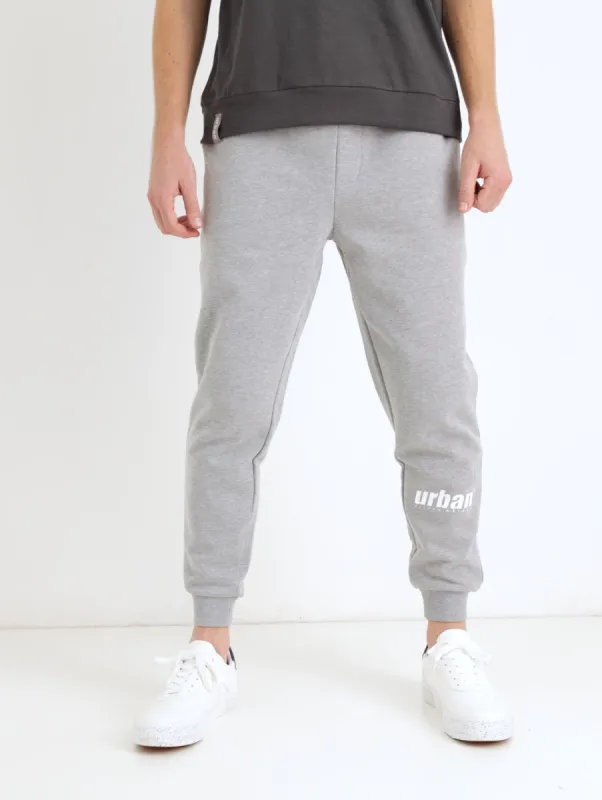 Men's Leg Logo Track Pant - Grey sold by Edgars