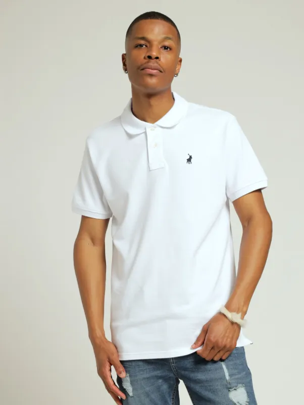 Core Carter Pique Golfer - White sold by Edgars