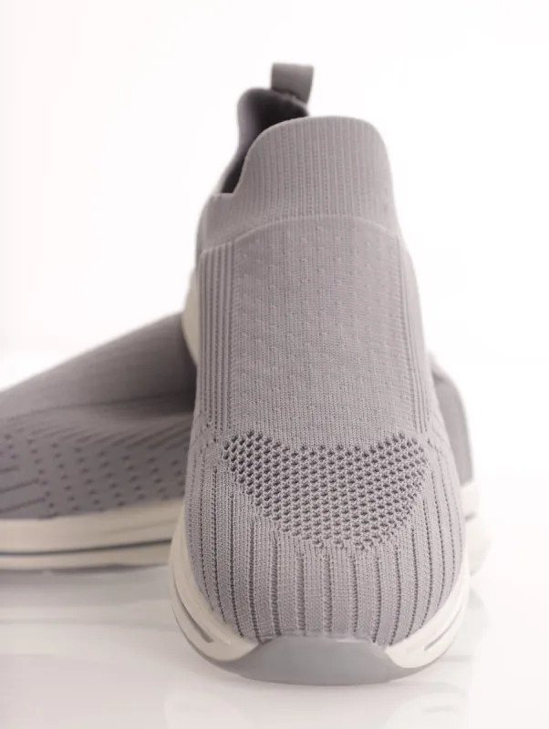 Ladies Knit Slip-On Sneaker - Grey sold by Edgars