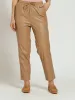 Pull On Pu Anklegrazer Pants With Drawstring - Stone sold by Edgars 
