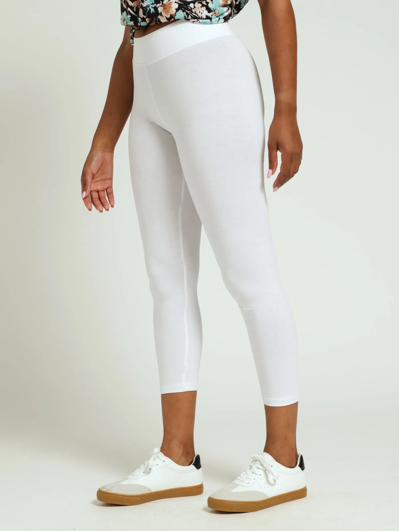 Wide Waistband Crop Legging - White sold by Edgars product image thumbnail 2