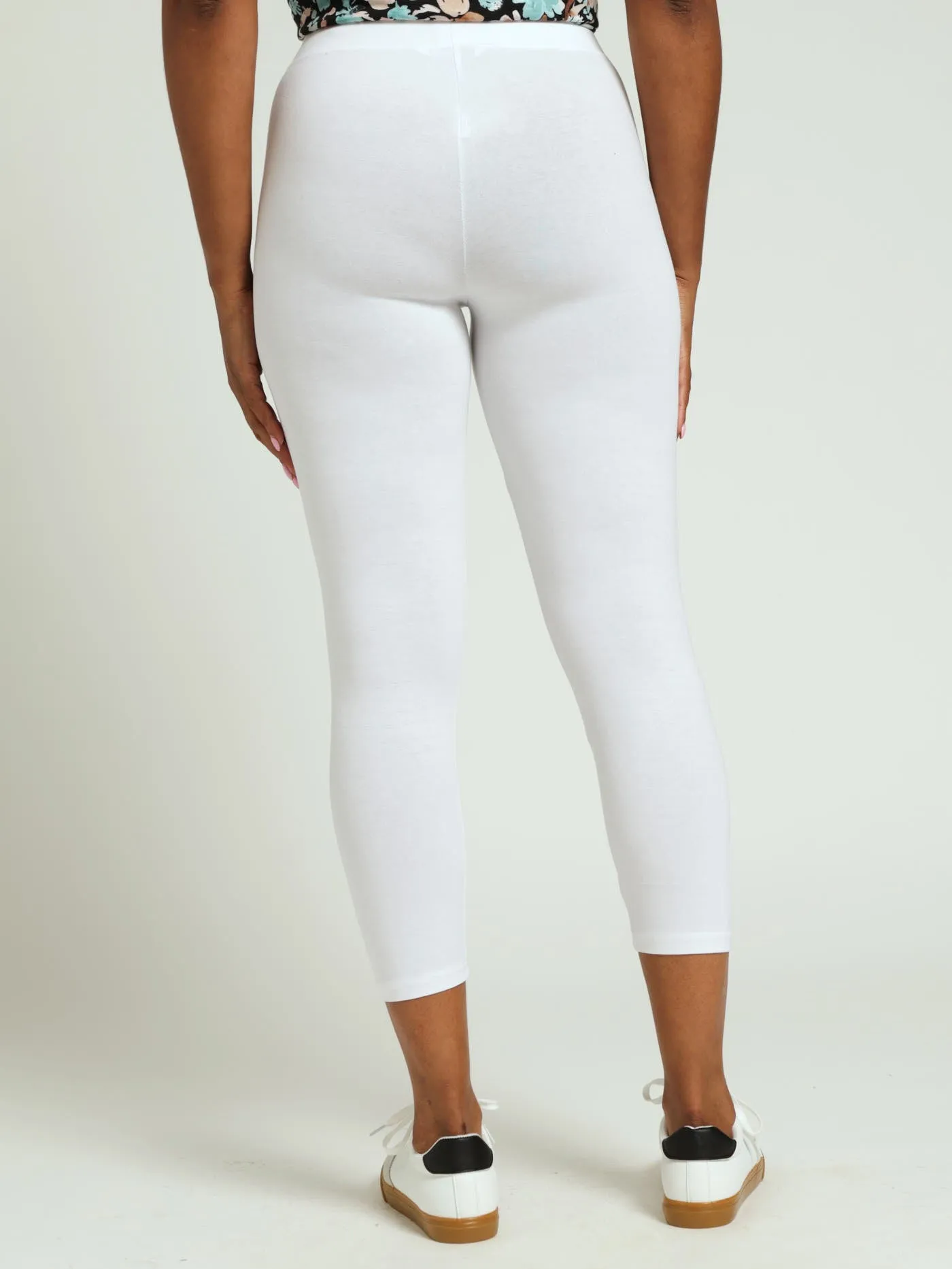 Wide Waistband Crop Legging - White sold by Edgars product image thumbnail 3