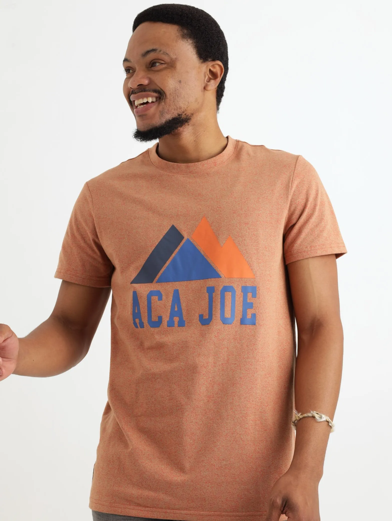 Men's Jasper Mountain Range Printed Tee - Brown sold by Edgars