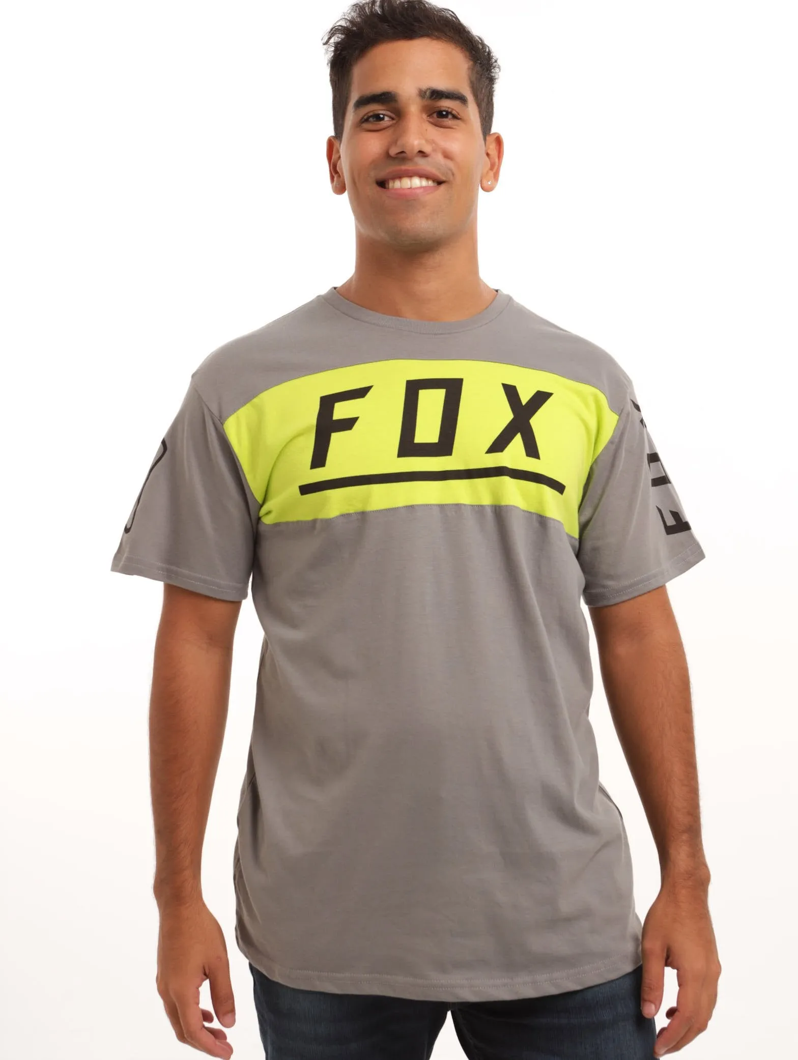 Men's Fox Merz Short Sleeve Tee - Yellow sold by Edgars