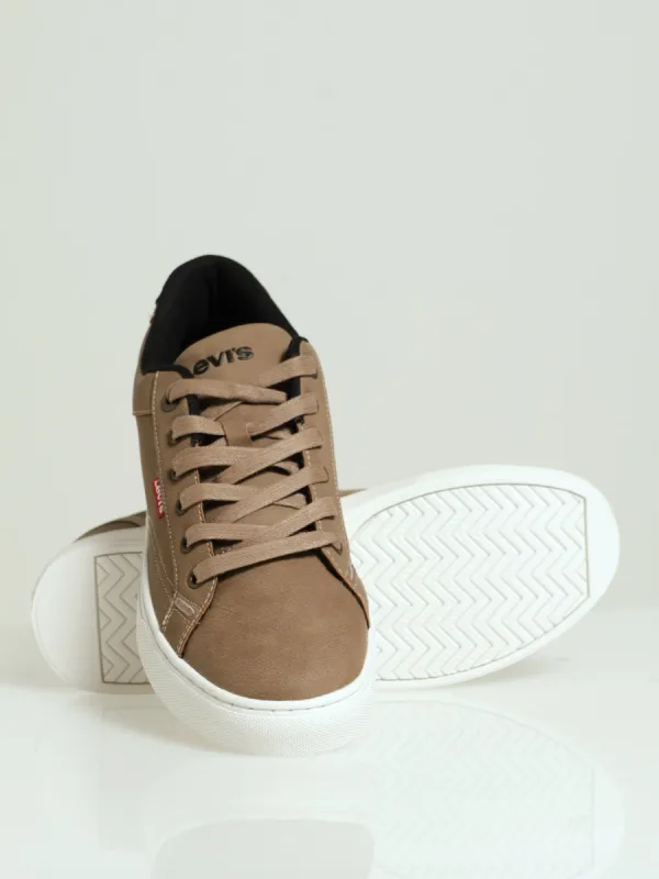 Courtright Panel Lace Up Sneaker - Sand made by Levi's