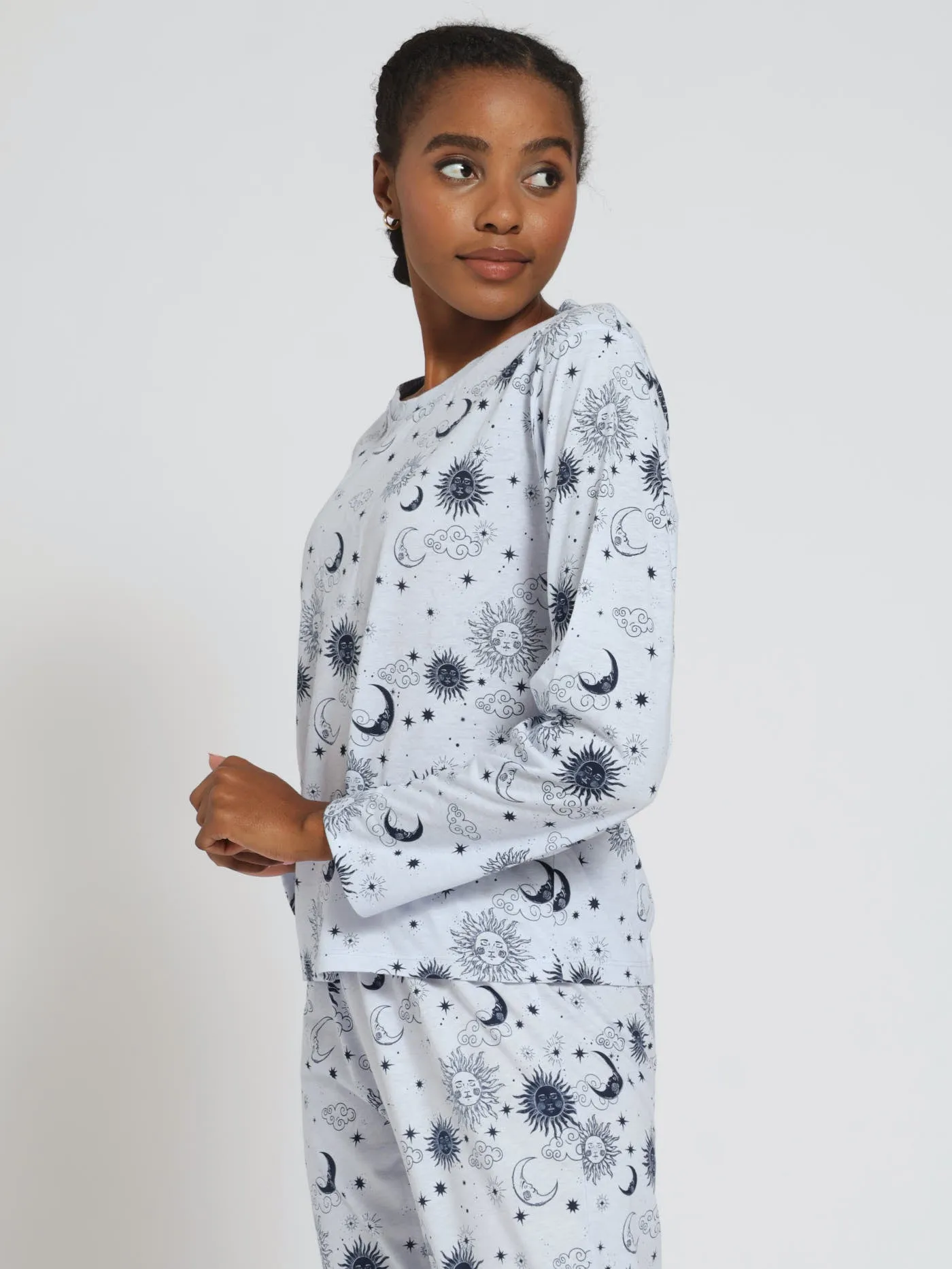 Long Sleeve Boyfriend Fit Tee - Blue sold by Edgars product image thumbnail 3