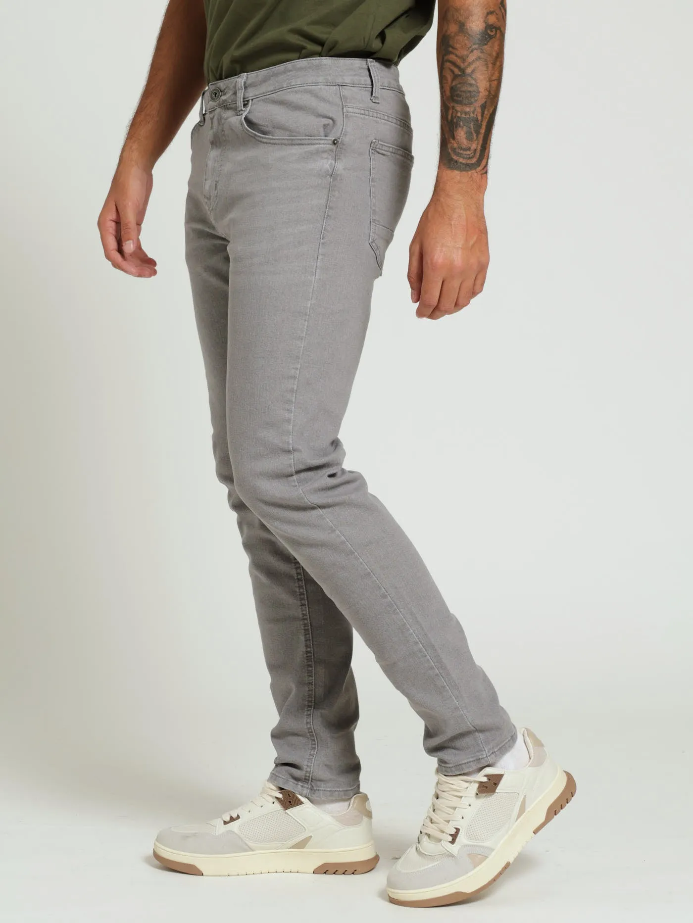 Worn In Skinny Denim Jean - Grey sold by Edgars product image thumbnail 2