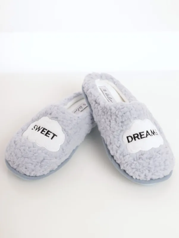 Ladies Sweet Dreams Closed Toe Slipper - Blue sold by Edgars