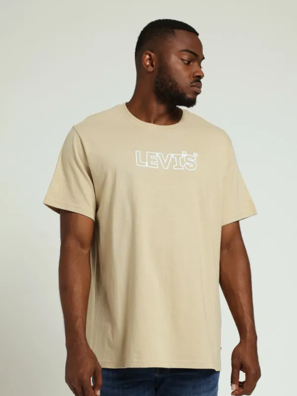Relaxed Fit Tee - Stone sold by Edgars 