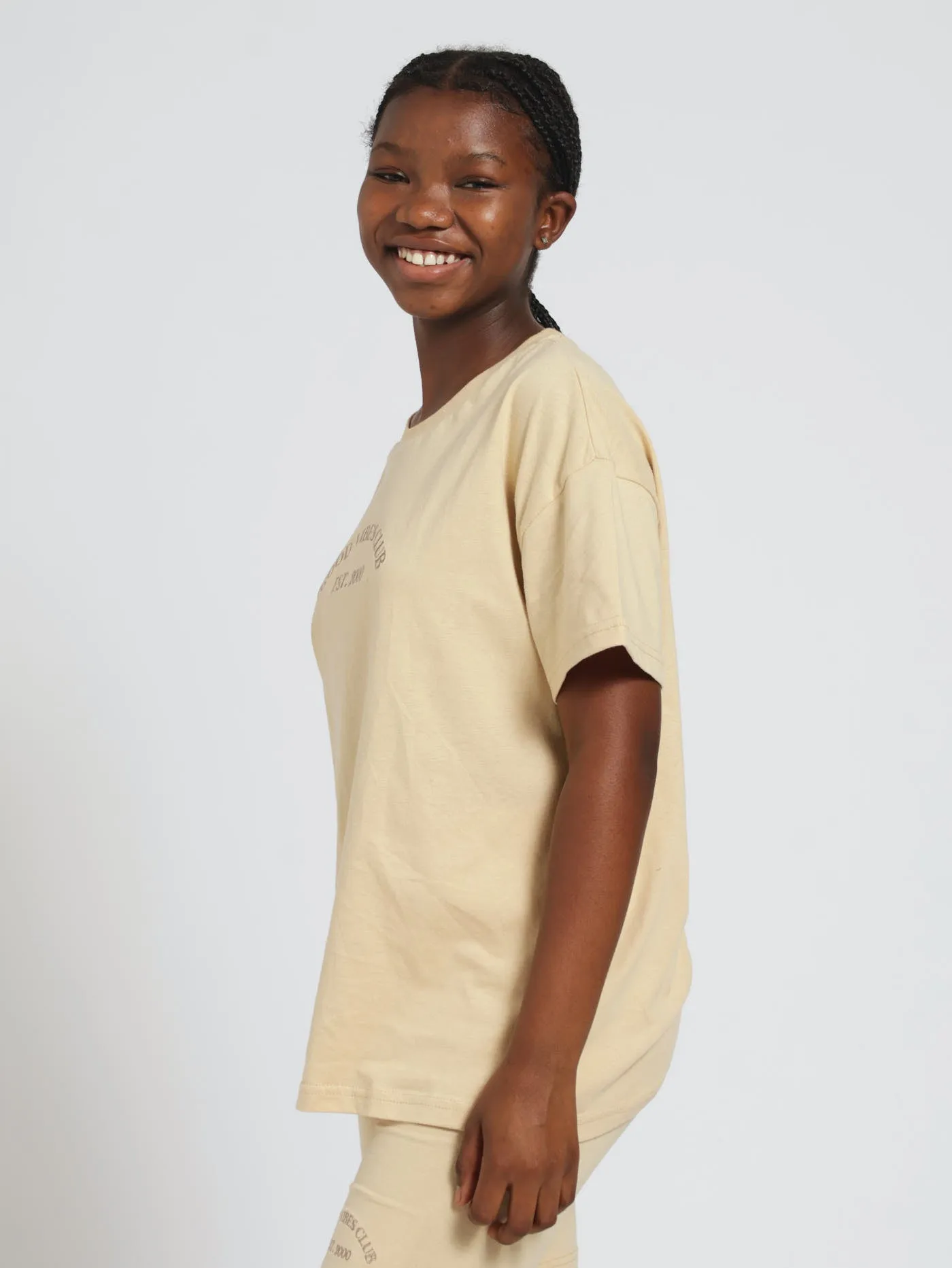 Girls Oversized Tee - Stone sold by Edgars product image thumbnail 2