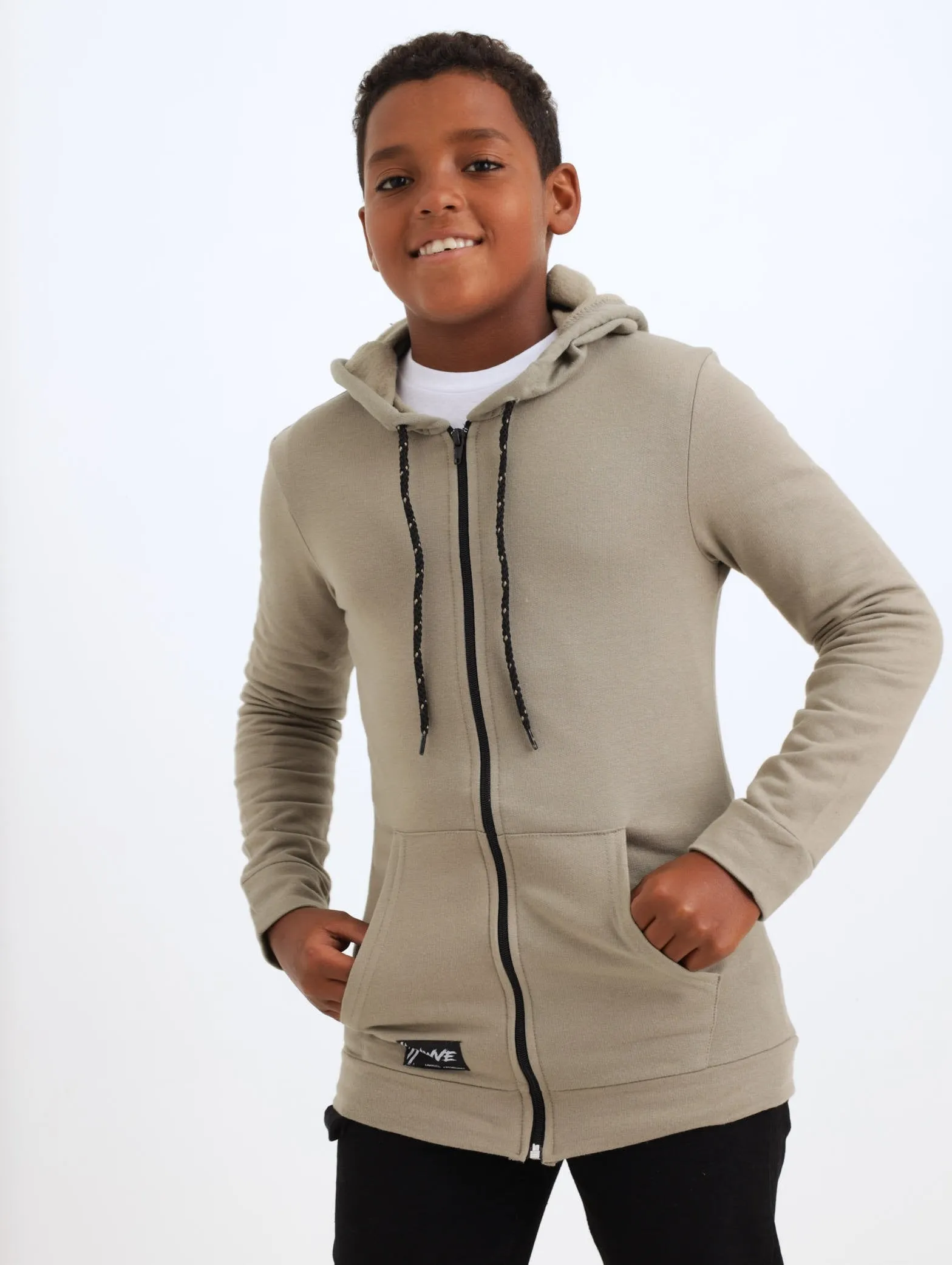 Boys Zip Hoody - Olive sold by Edgars
