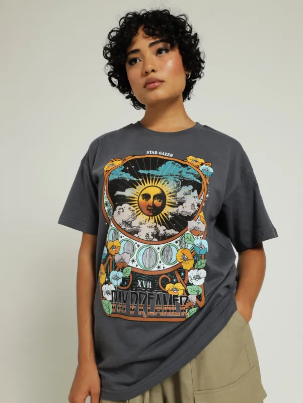 Sunmoon Tee - Grey sold by Edgars