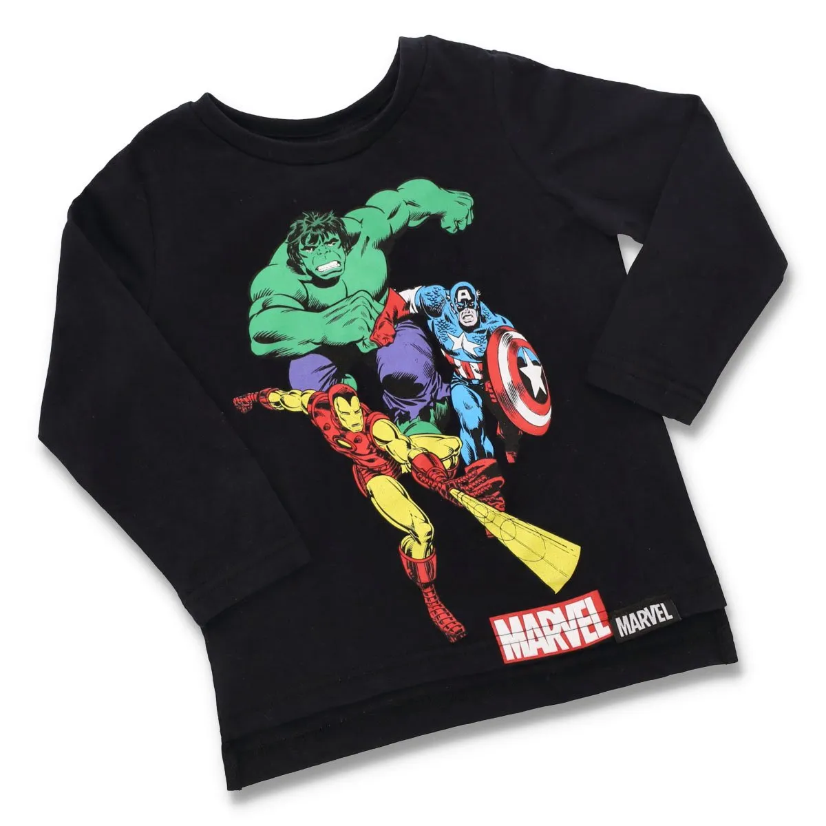 Pre-Boys Marvel Long Sleeve Tee sold by Edgars