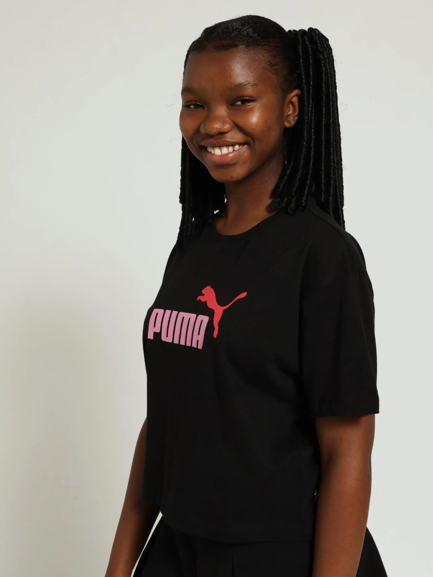 Girls Logo Cropped Tee - Black sold by Edgars product image thumbnail 2