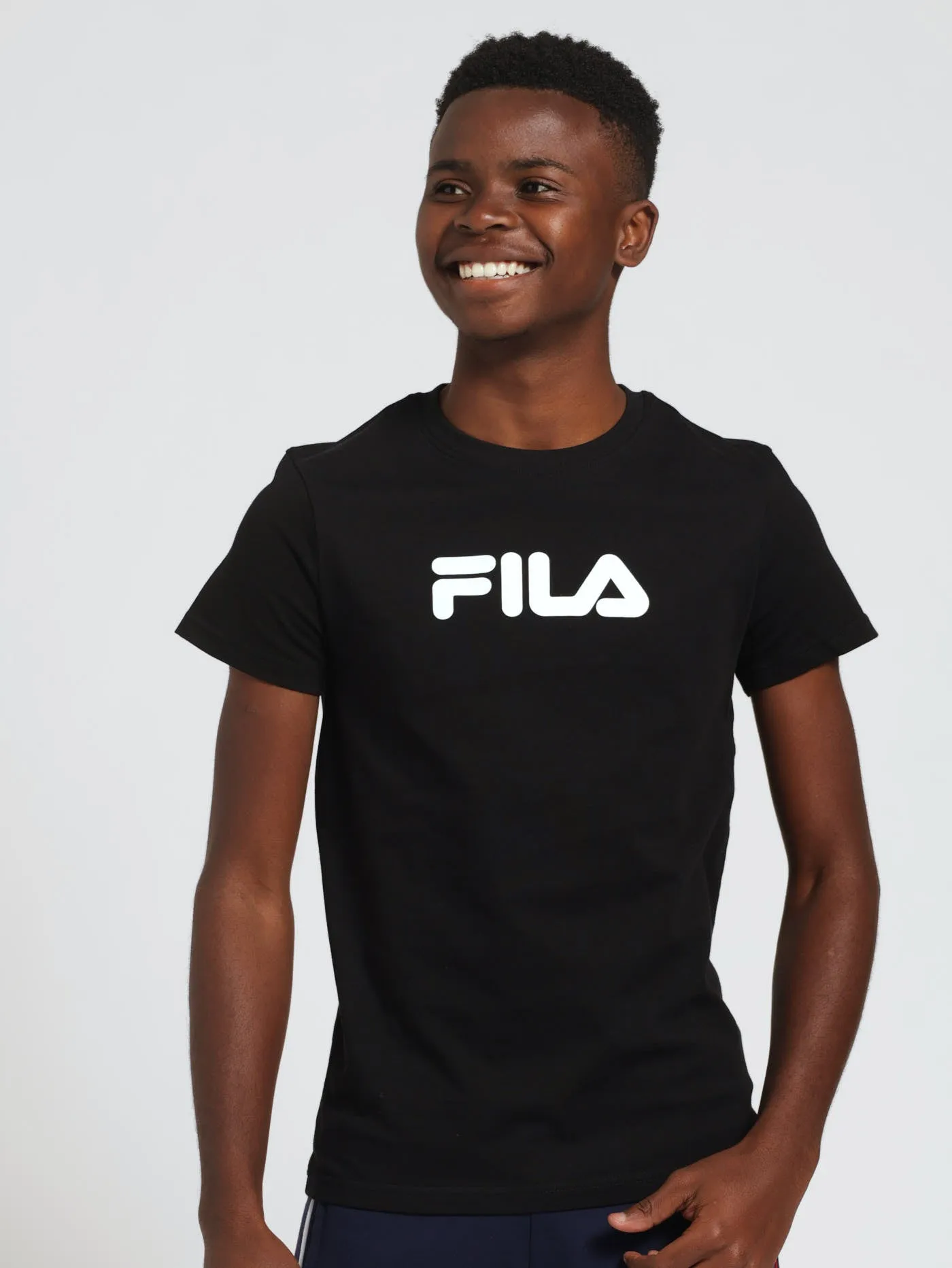 Boys Mono Deckle Tee - Black sold by Edgars