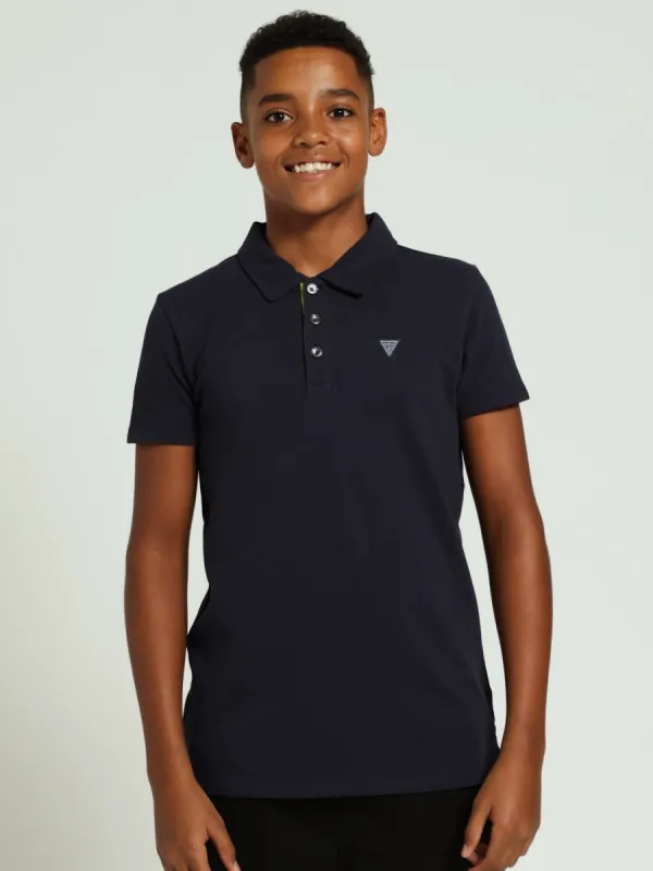 Boys Smart Core Polo Golfer - Blue sold by Edgars
