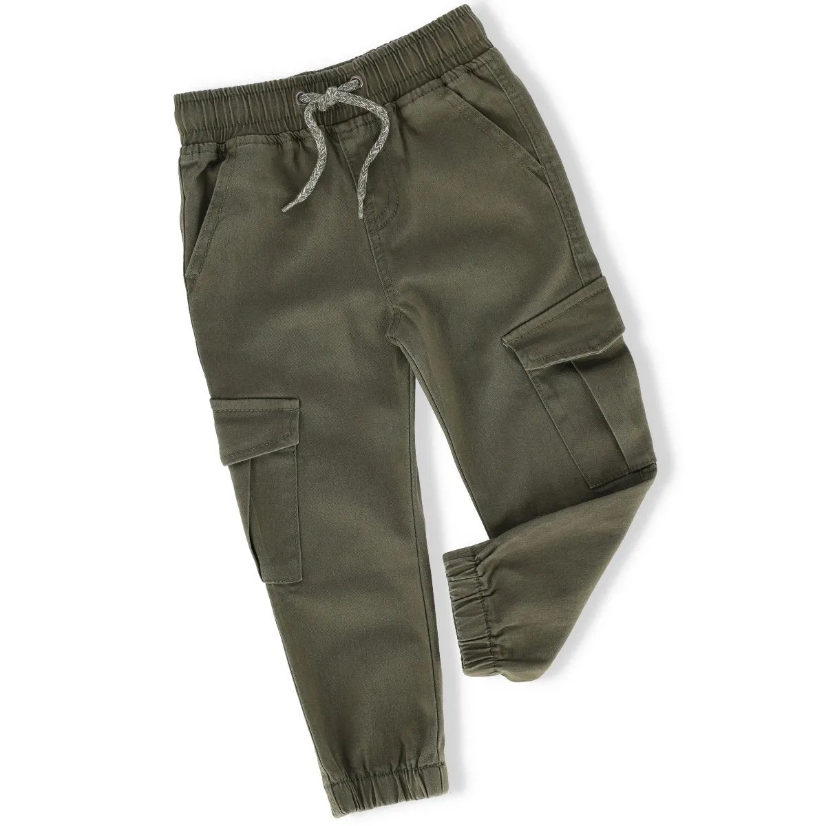 Pre-Boys Twill Jogger - Green sold by Edgars