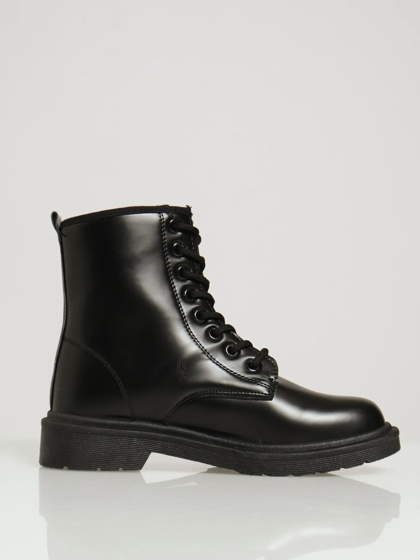 Boys Pu Lace Up Boot - Black sold by Edgars product image thumbnail 3