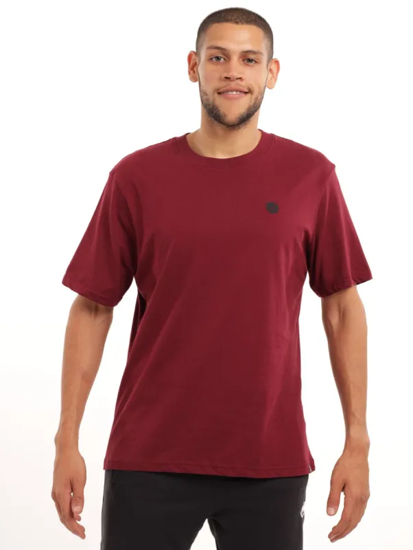 Men's Basic Crew Tee - Burgundy sold by Edgars