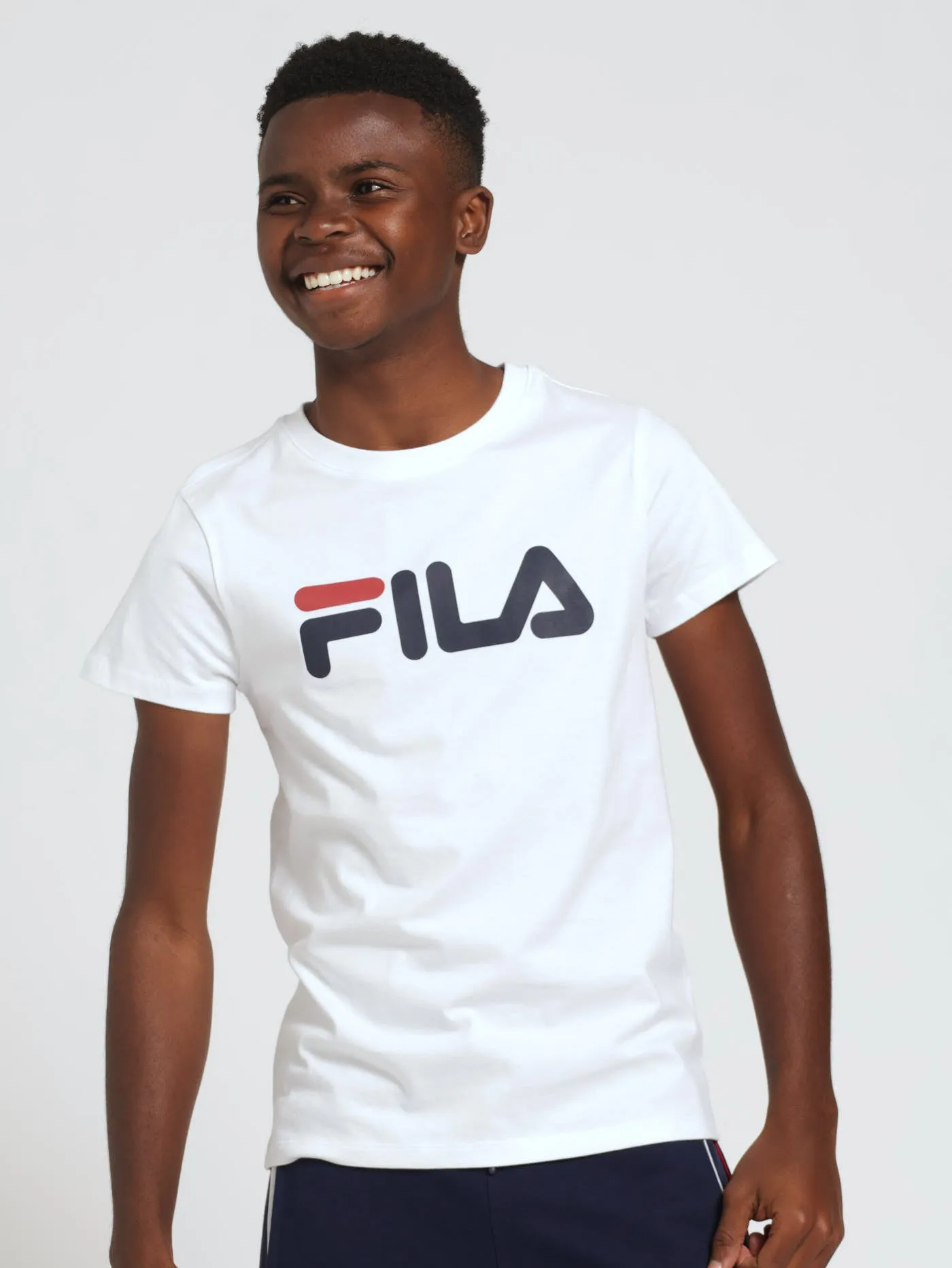 Boys Deckle Tee - White sold by Edgars