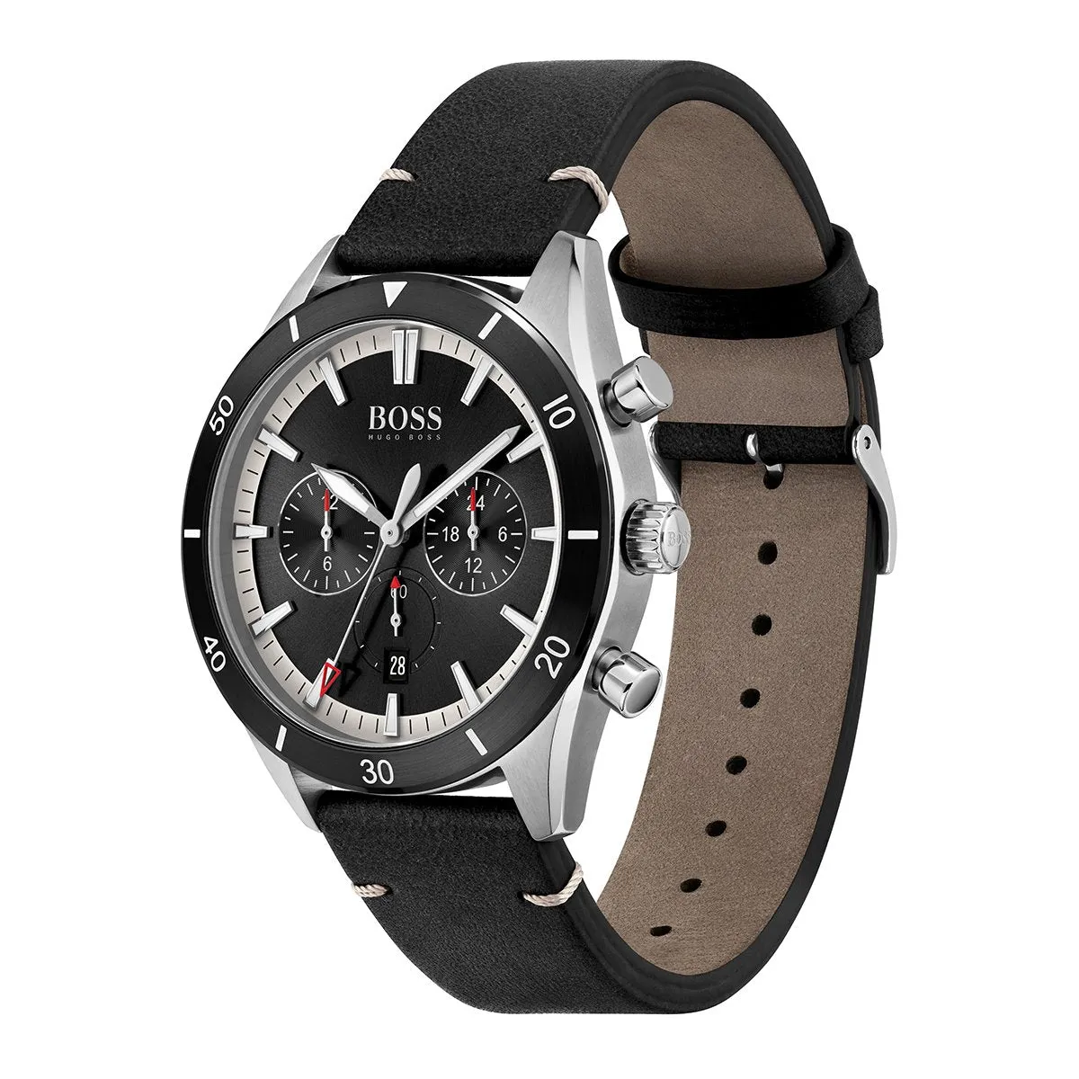 Santiago 44Mm Watch With Dual Time Stainless Steal Case And Black Dial sold by Edgars product image thumbnail 2