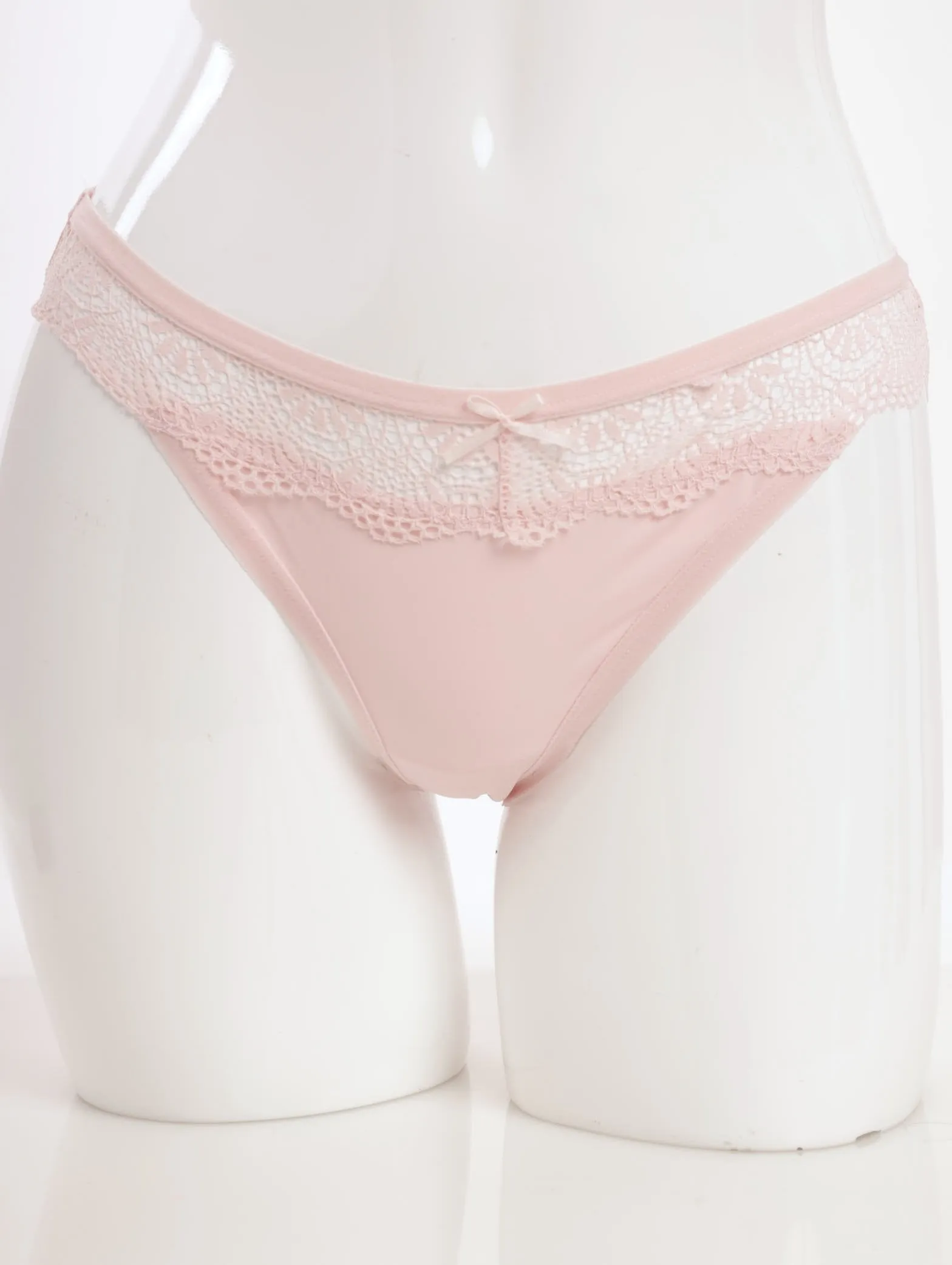 Ladies Microfibre Lace Bikini Panty - Nude sold by Edgars