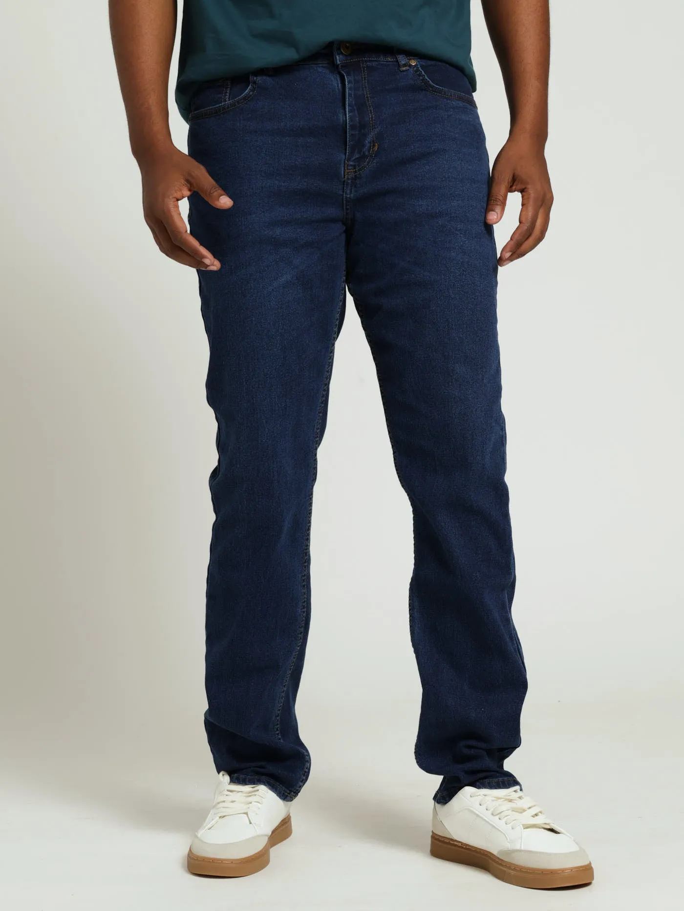 Straight Fit Denim Jean - Dark Blue sold by Edgars