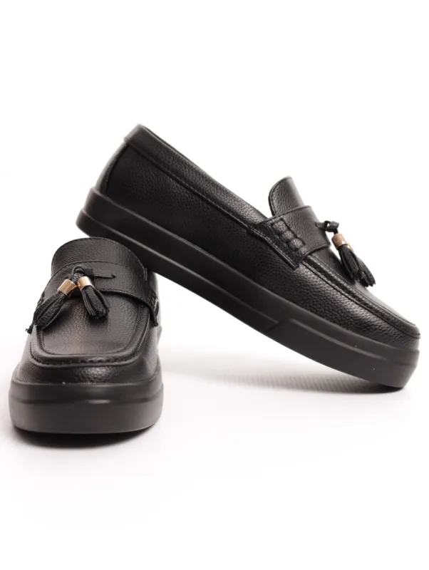Men's J Tassel Shoe - Black sold by Edgars