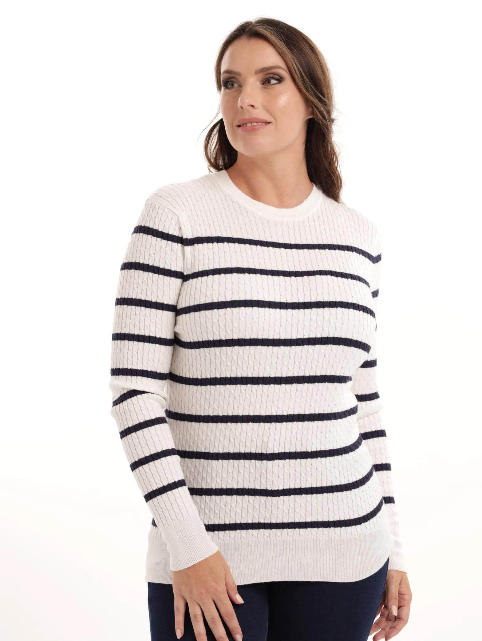 Ladies Striped Pullover sold by Edgars