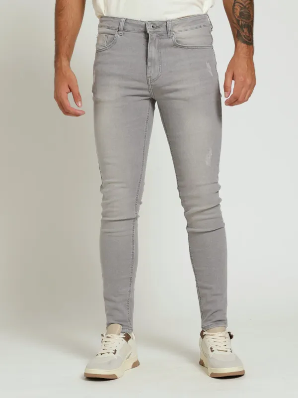 Super Skinny Denim Jean - Grey sold by Edgars 