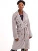 Ladies Classic Shawl Waffle Gown - Grey sold by Edgars