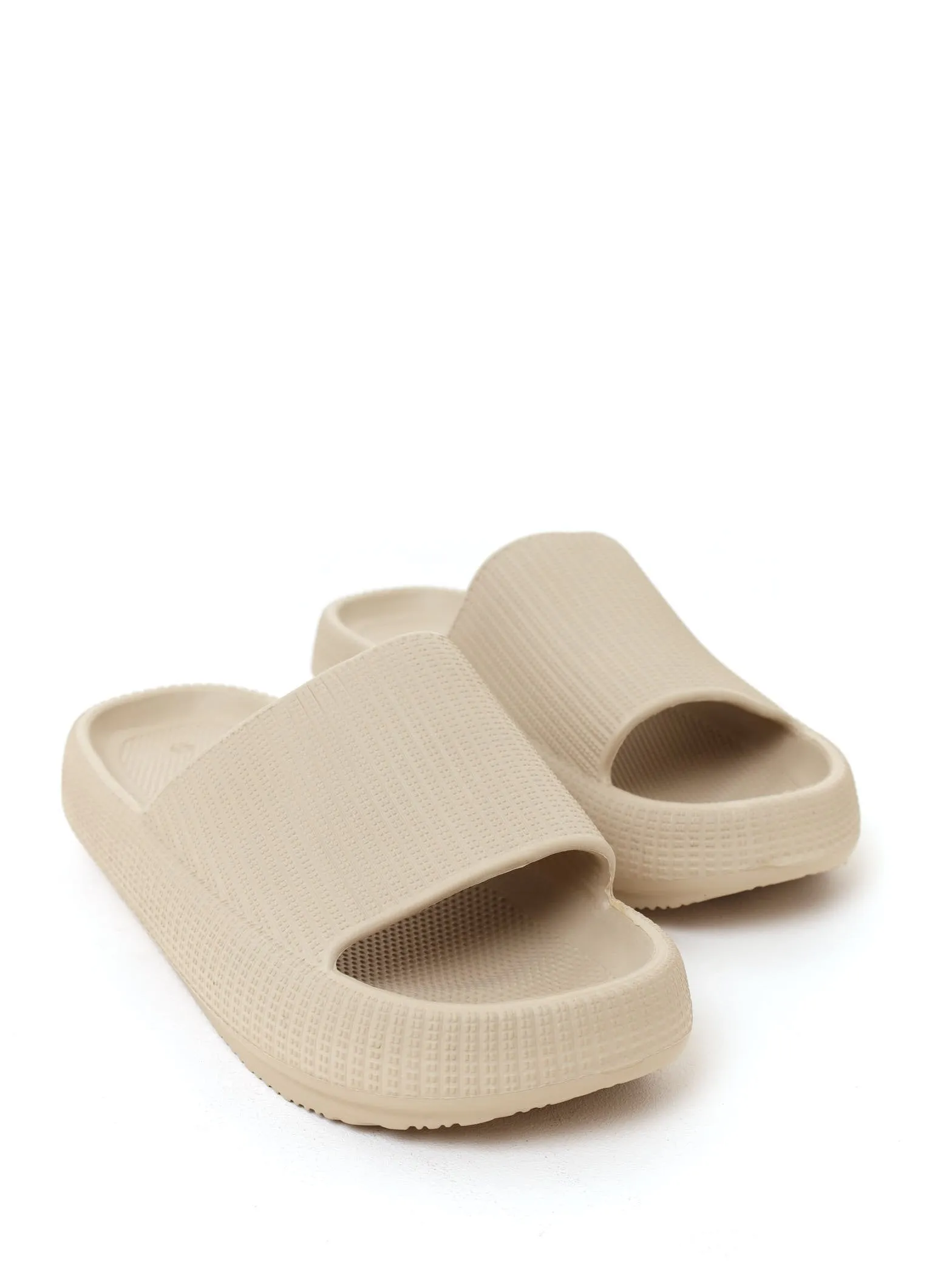 Ladies Bubble Moulded Slide Sandal - Oatmeal sold by Edgars