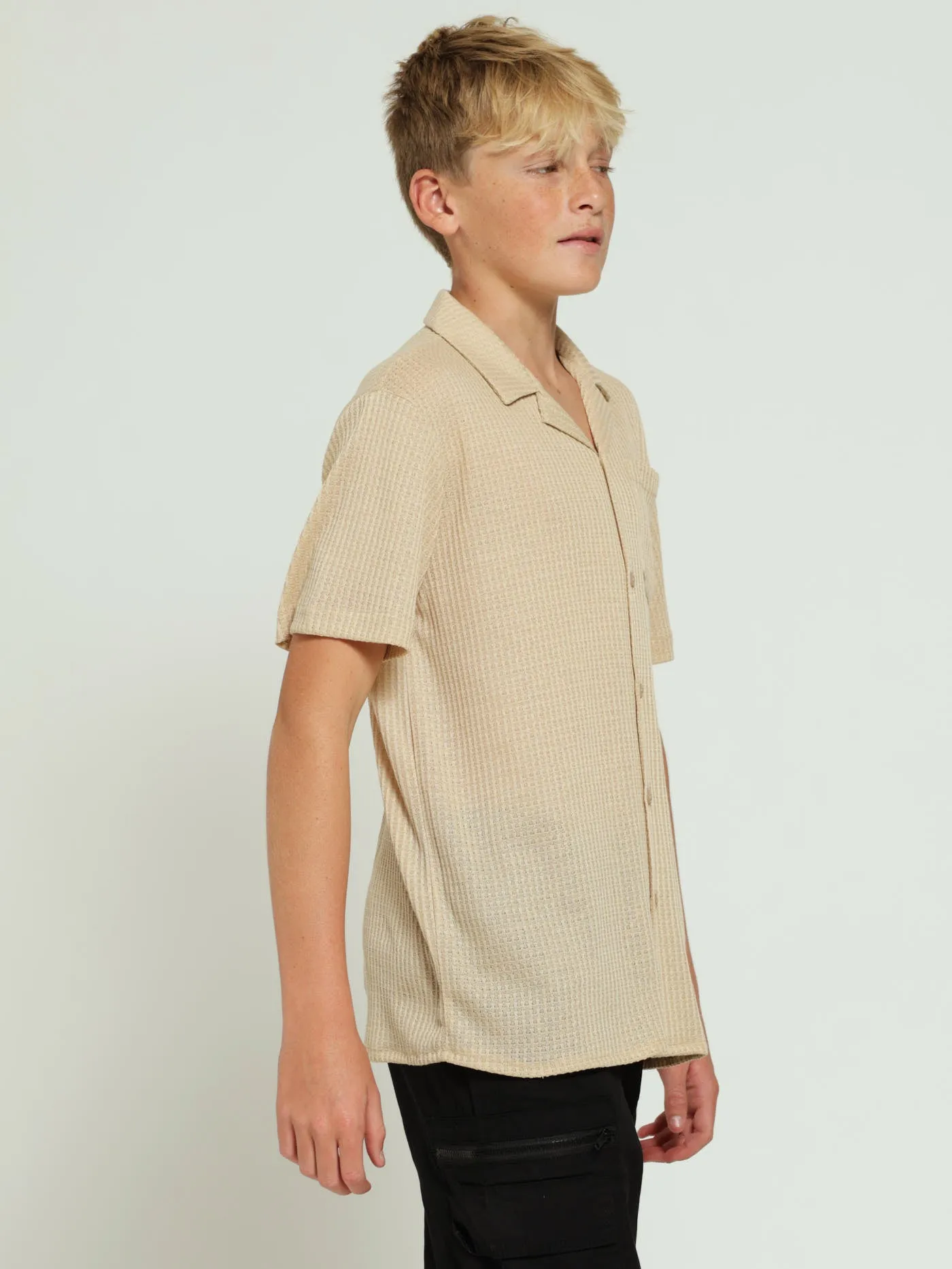 Boys Textured Shirt - Dark Stone sold by Edgars product image thumbnail 2