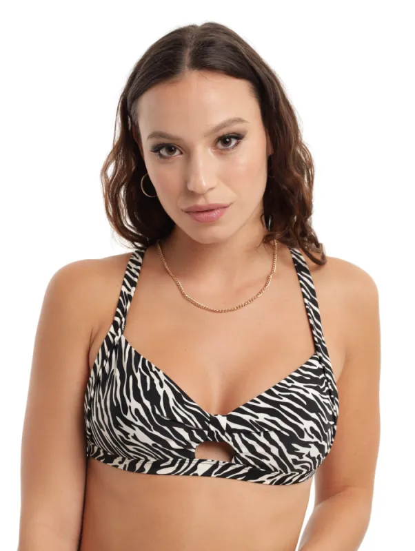 Ladies Zebra Bikini Top sold by Edgars