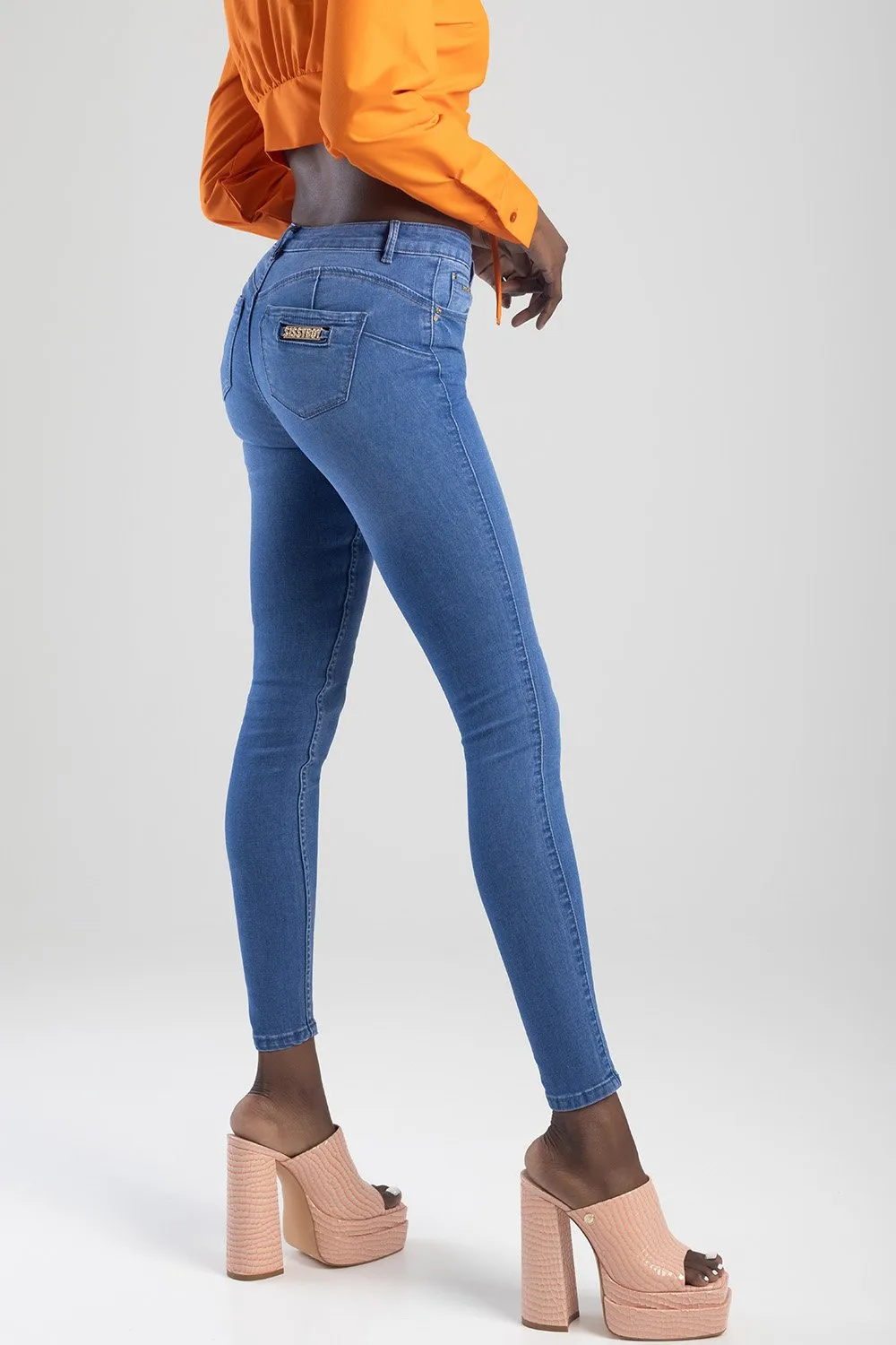 Ladies Periwinkle Axel Bumbooster Denim Jean sold by Edgars product image thumbnail 3