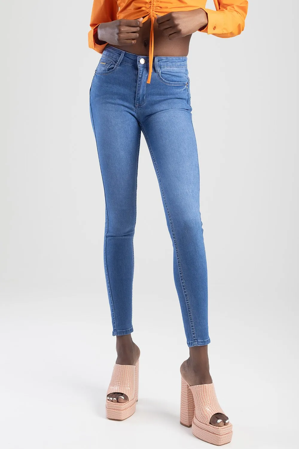 Ladies Periwinkle Axel Bumbooster Denim Jean sold by Edgars product image thumbnail 2