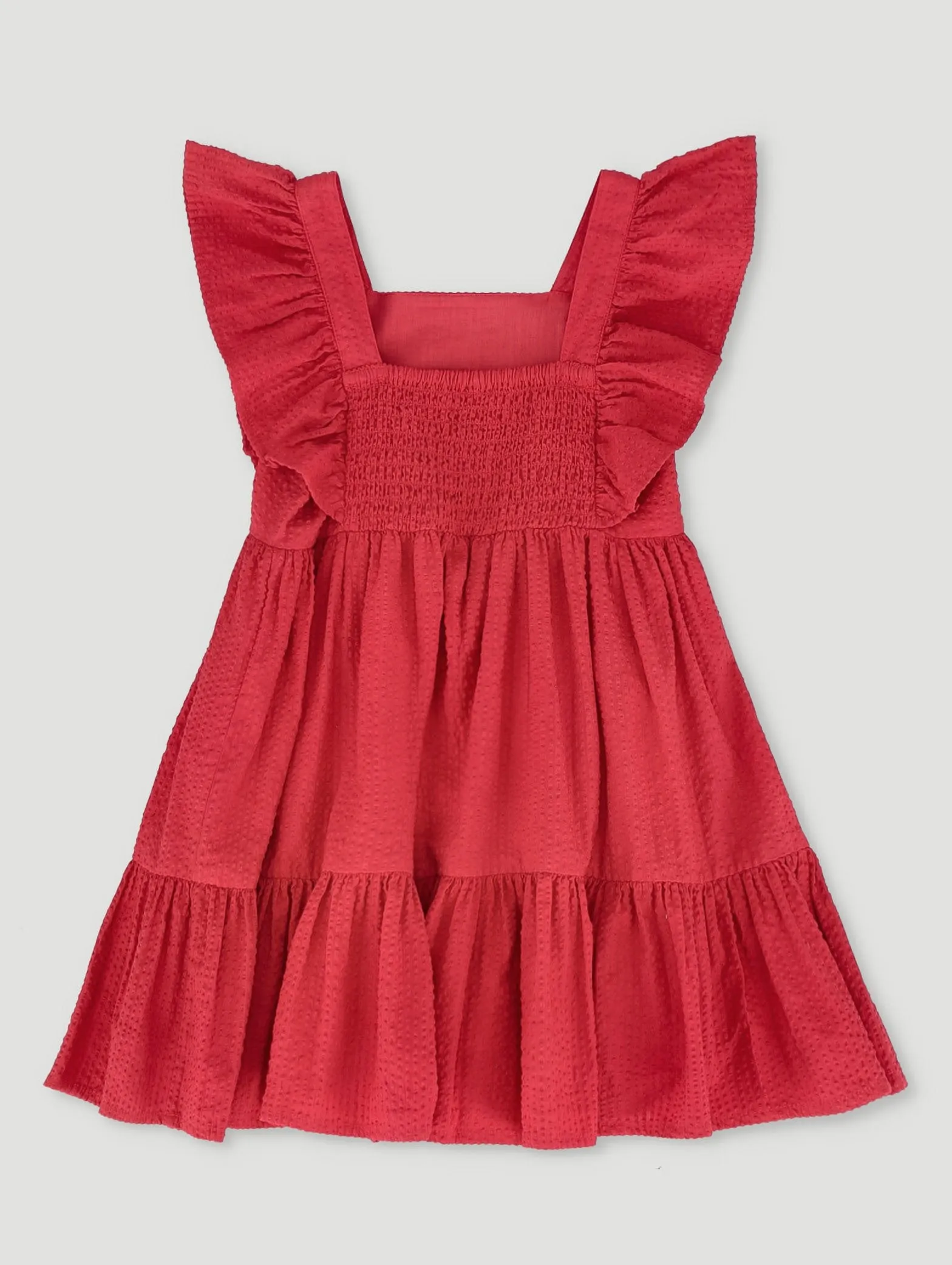 Pre-Girls Seersucker Dress - Red sold by Edgars product image thumbnail 2