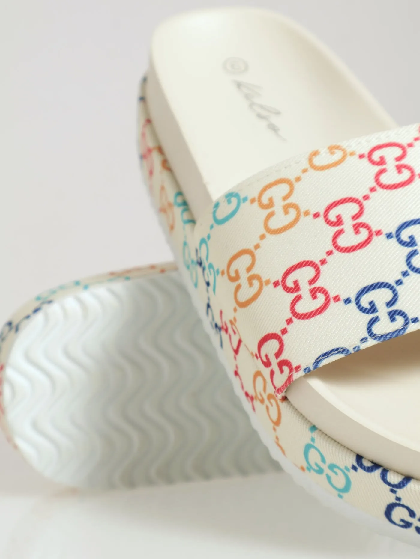 Monogram Printed Canvas Flatform Slide sold by Edgars product image thumbnail 5