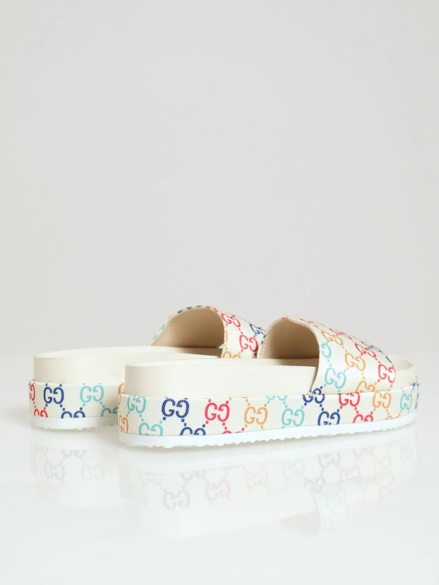 Monogram Printed Canvas Flatform Slide sold by Edgars product image thumbnail 3