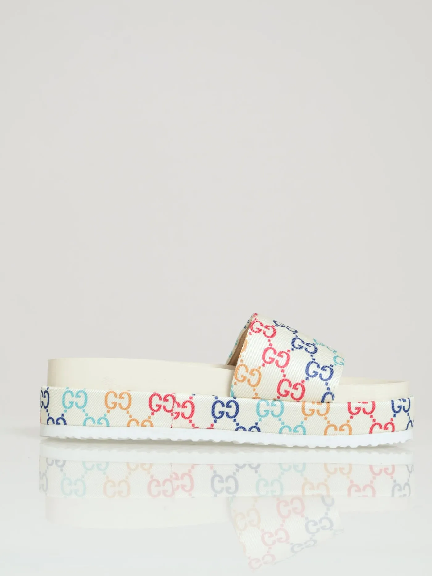 Monogram Printed Canvas Flatform Slide sold by Edgars product image thumbnail 2