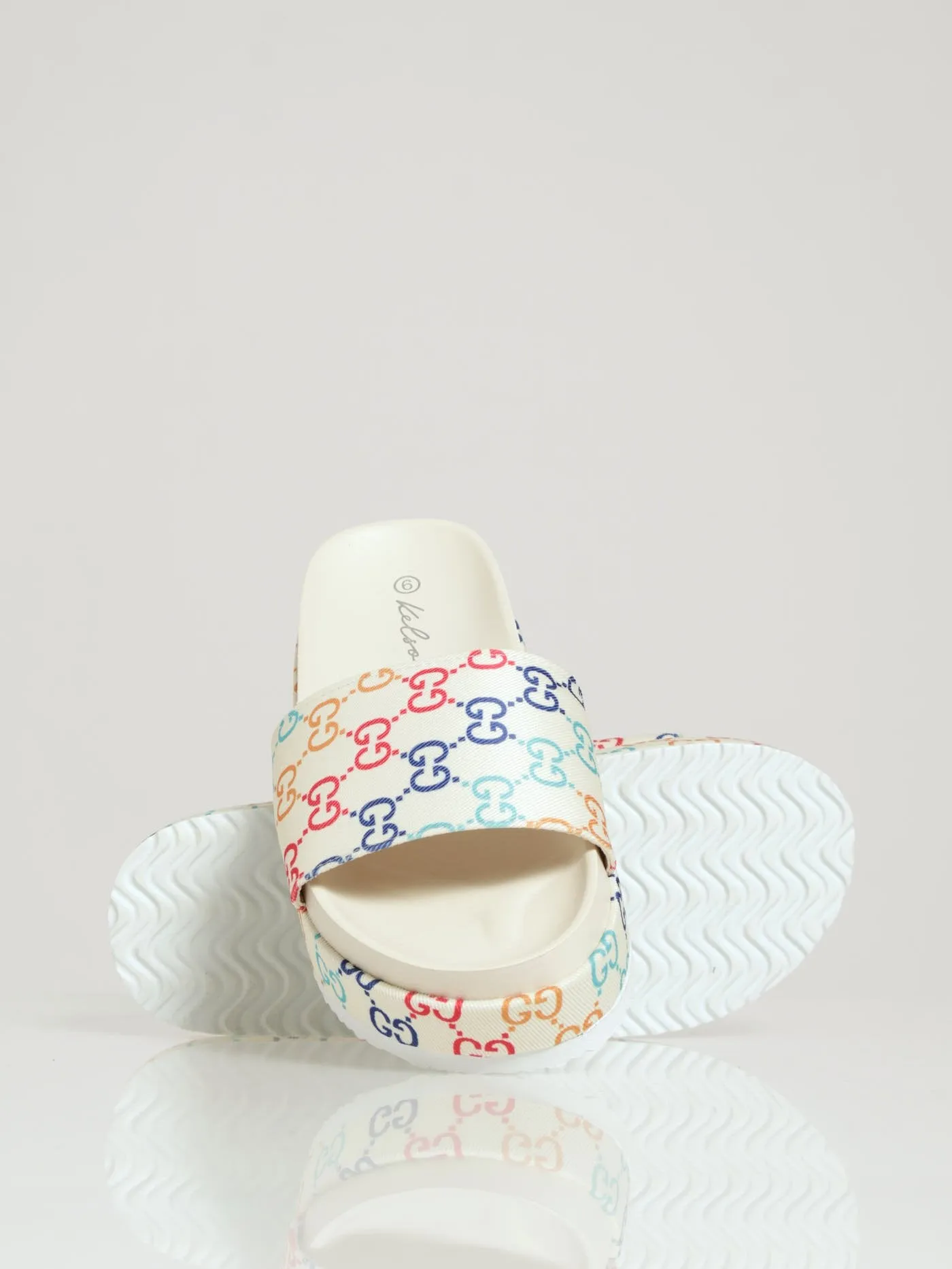 Monogram Printed Canvas Flatform Slide sold by Edgars product image thumbnail 4