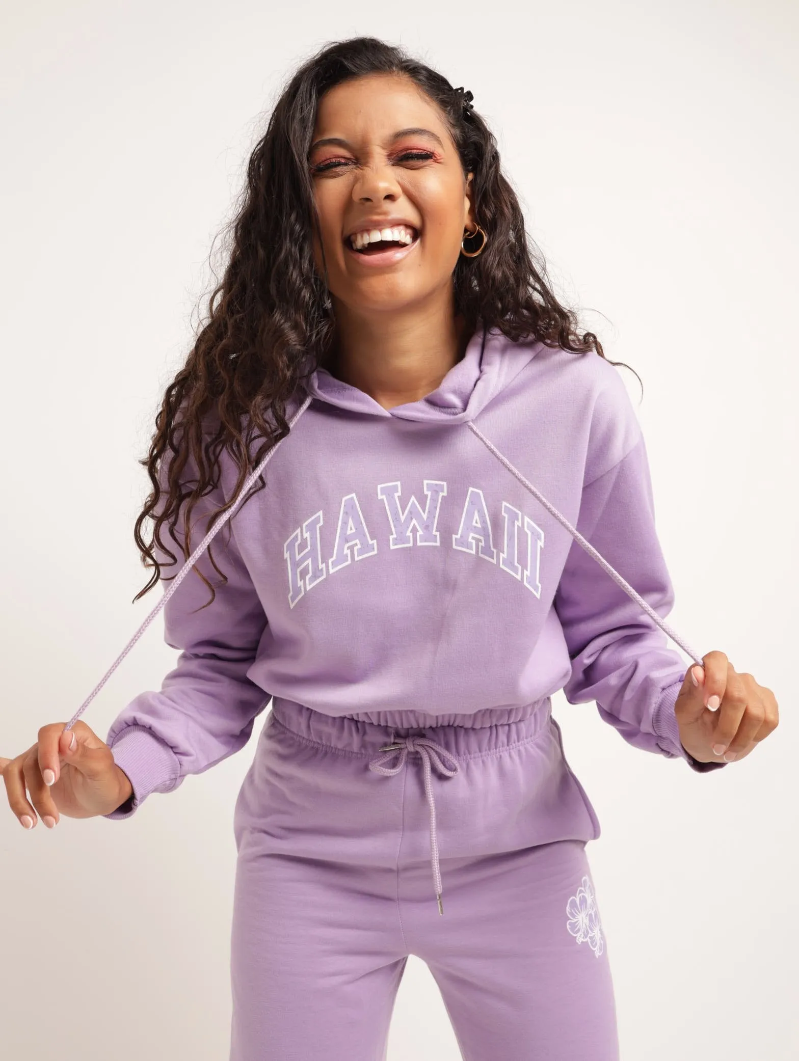 Ladies Hawaai Hooded Pullover - Lilac sold by Edgars