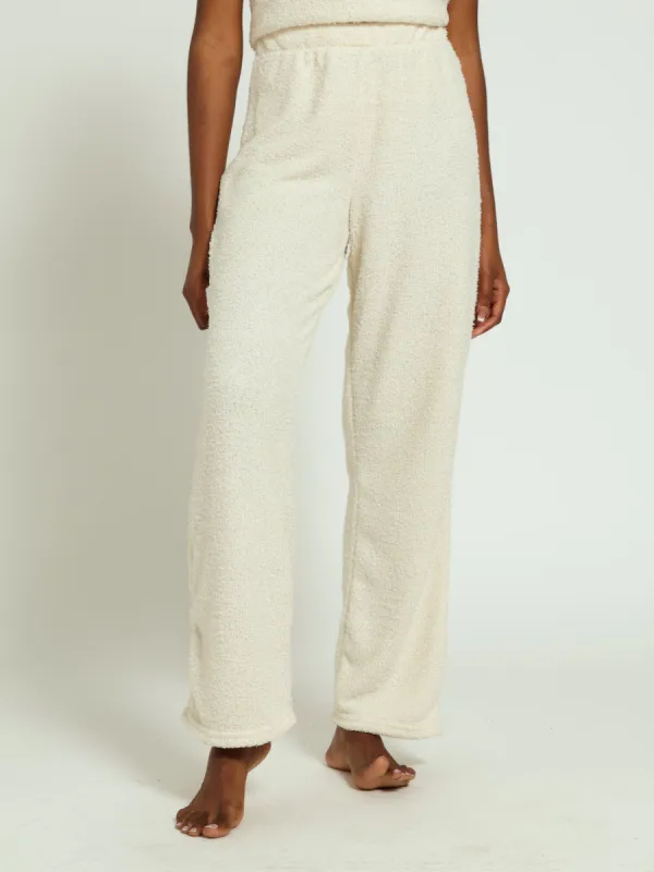 Cosy Knit Straight Leg Pants - Beige sold by Edgars 