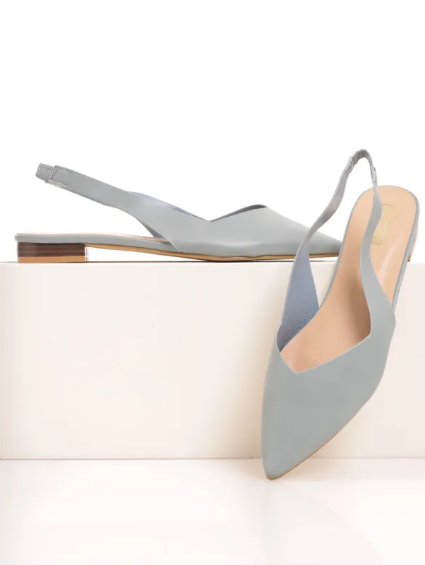 Ladies Slingback Pointed Shoe - Periwinkle sold by Edgars